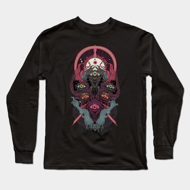 Ancient Deity Long Sleeve T-Shirt by JoyfulJesterJoe